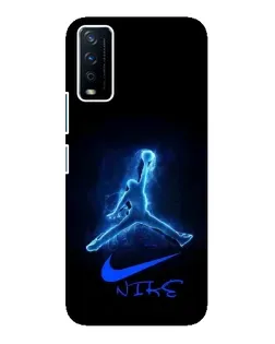 Чохол для Vivo Y12s з картинкою «Jordan Neon Blue» Чохол для Vivo Y12s з картинкою «Jordan Neon Blue»