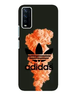 Чехол для Vivo Y12s с картинкой «Оранжевый дым Adidas» Чехол для Vivo Y12s с картинкой «Оранжевый дым Adidas»