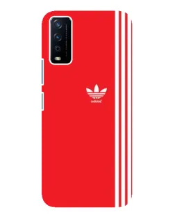 Чехол для Vivo Y12s с картинкой «Красный минимализм Adidas» Чехол для Vivo Y12s с картинкой «Красный минимализм Adidas»
