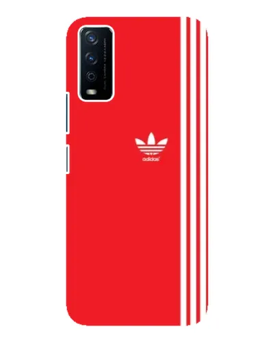 Чехол для Vivo Y12s с картинкой «Красный минимализм Adidas» Чехол для Vivo Y12s с картинкой «Красный минимализм Adidas»