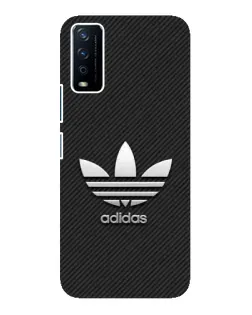 Чехол для Vivo Y12s с картинкой «Adidas Карбоновая текстура»