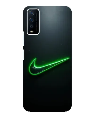 Чохол для Vivo Y12s з картинкою «Неоновий контур Nike»