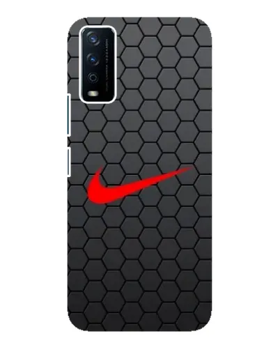 Чохол для Vivo Y12s з картинкою «Nike — карбонова сітка»