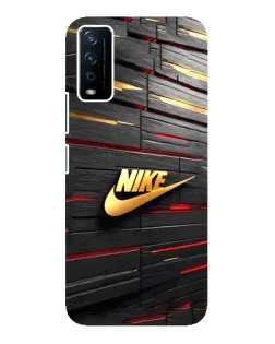 Чохол для Vivo Y12s з картинкою «Золотий Nike на металі» Чохол для Vivo Y12s з картинкою «Золотий Nike на металі»