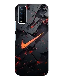 Чохол для Vivo Y12s з картинкою «Nike — ефект розломів» Чохол для Vivo Y12s з картинкою «Nike — ефект розломів»