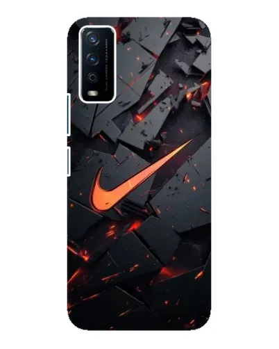 Чохол для Vivo Y12s з картинкою «Nike — ефект розломів»