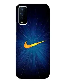 Чохол для Vivo Y12s з картинкою «Синій пульс Nike» Чохол для Vivo Y12s з картинкою «Синій пульс Nike»