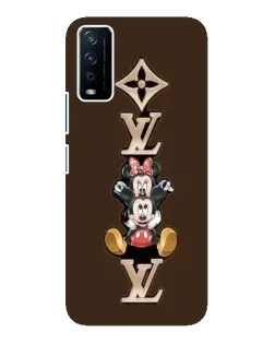 Чехол для Vivo Y12s с картинкой «LV и Микки Маус»
