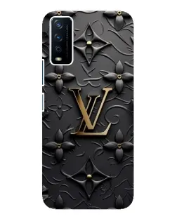 Чехол для Vivo Y12s с картинкой «Кожаная текстура LV»
