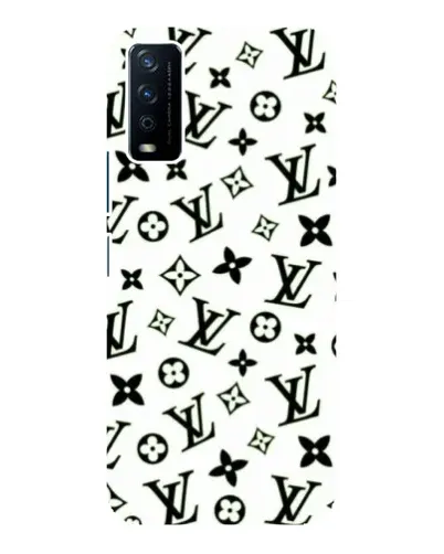 Чохол для Vivo Y12s з картинкою «Монохромний хаос LV»