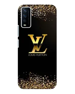 Чехол для Vivo Y12s с картинкой «LV — золотые искры»