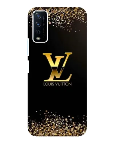 Чохол для Vivo Y12s з картинкою «LV — золоті іскри»