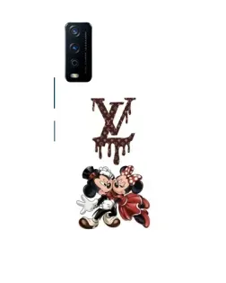 Чехол для Vivo Y12s с картинкой «LV и Микки Маус»