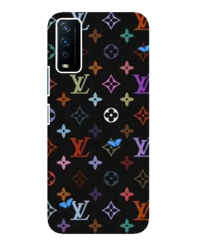 Чохол для Vivo Y12s з картинкою «Кольорова монограма LV»