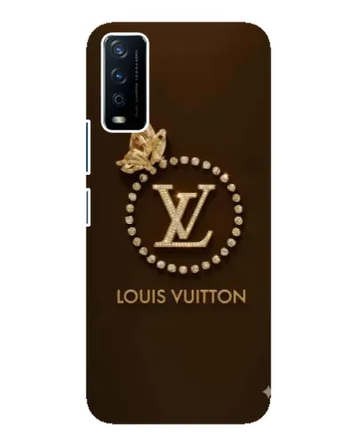 Чохол для Vivo Y12s з картинкою «LV — золота печатка»