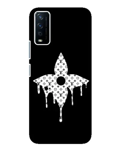 Чохол для Vivo Y12s з картинкою «Квіткова монограма»