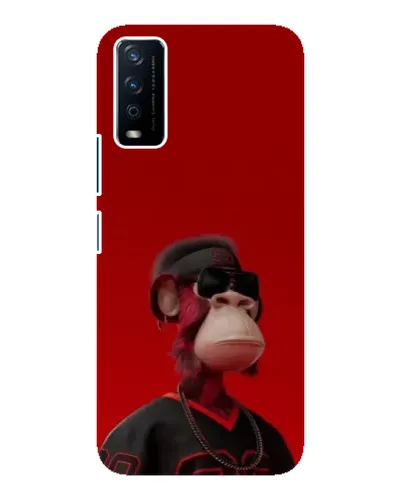 Чехол для Vivo Y12s с картинкой «Bored Ape в красном» Чехол для Vivo Y12s с картинкой «Bored Ape в красном»