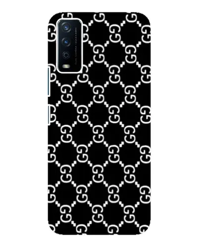 Чехол для Vivo Y12s с картинкой «Gucci — сетчатый паттерн»