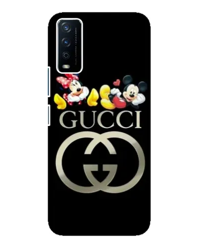 Чехол для Vivo Y12s с картинкой «Gucci — герои Disney»