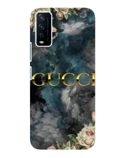 Чехол для Vivo Y12s с картинкой «Абстрактные цветы Gucci» Чехол для Vivo Y12s с картинкой «Абстрактные цветы Gucci»