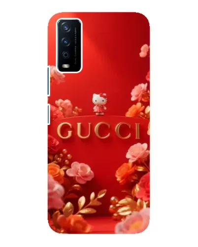Чехол для Vivo Y12s с картинкой «Gucci — золотой сад»