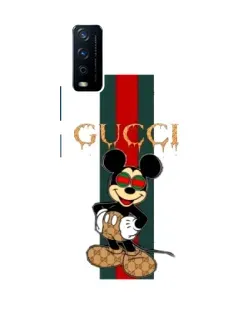 Чехол для Vivo Y12s с картинкой «Микки Маус Gucci — полосы» Чехол для Vivo Y12s с картинкой «Микки Маус Gucci — полосы»
