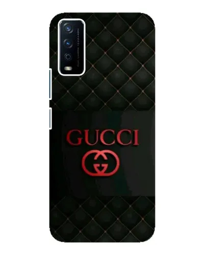 Чехол для Vivo Y12s с картинкой «Gucci — стеганый черный»
