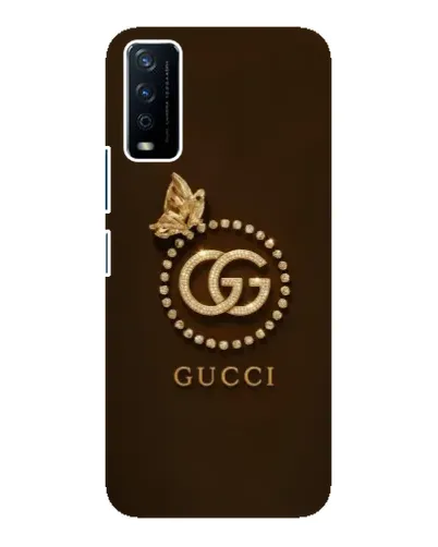 Чехол для Vivo Y12s с картинкой «Gucci — золотая бабочка»