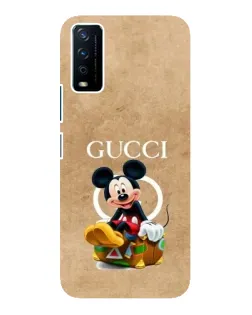 Чехол для Vivo Y12s с картинкой «Микки Маус Gucci — крафт» Чехол для Vivo Y12s с картинкой «Микки Маус Gucci — крафт»