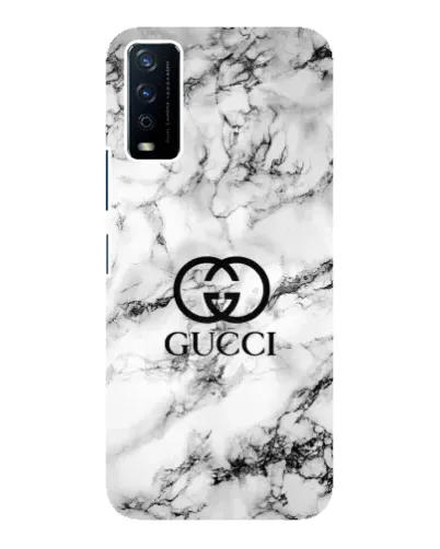 Чехол для Vivo Y12s с картинкой «Gucci — мраморный шик»