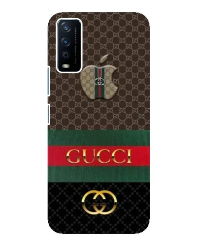 Чехол для Vivo Y12s с картинкой «Gucci — брендированный десерт»
