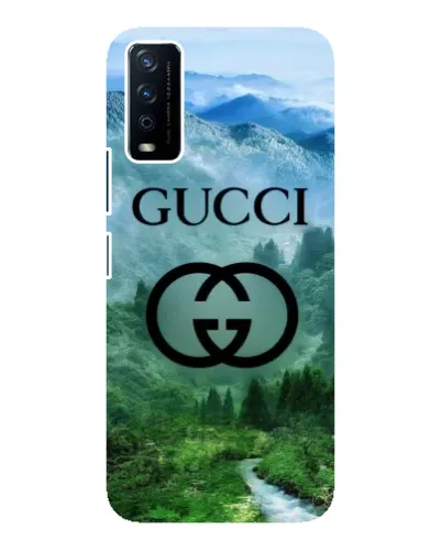 Чехол для Vivo Y12s с картинкой «Gucci — горный пейзаж»