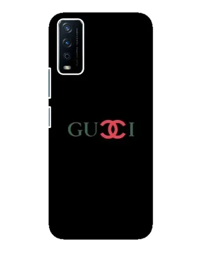 Чехол для Vivo Y12s с картинкой «Gucci — красный градиент»