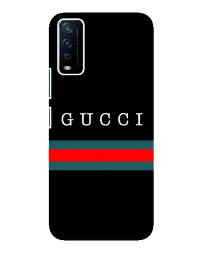 Чехол для Vivo Y12s с картинкой «Gucci — красный пояс»