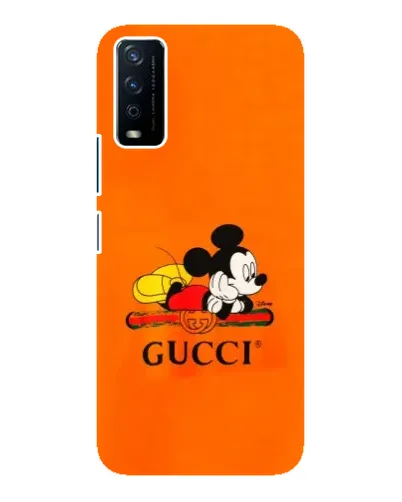 Чохол для Vivo Y12s з картинкою «Міккі Маус Gucci — помаранч» Чохол для Vivo Y12s з картинкою «Міккі Маус Gucci — помаранч»