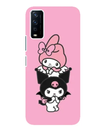 Чехол для Vivo Y12s с картинкой «My Melody и Kuromi» Чехол для Vivo Y12s с картинкой «My Melody и Kuromi»