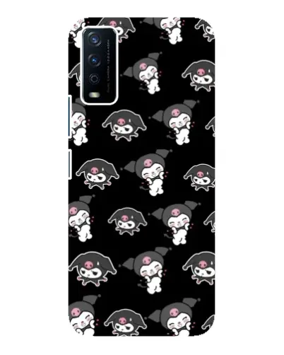 Чехол для Vivo Y12s с картинкой «Черный паттерн Kuromi» Чехол для Vivo Y12s с картинкой «Черный паттерн Kuromi»