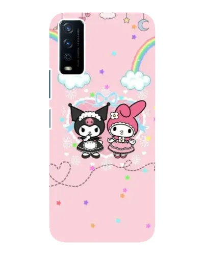 Чехол для Vivo Y12s с картинкой «My Melody и Kuromi» Чехол для Vivo Y12s с картинкой «My Melody и Kuromi»