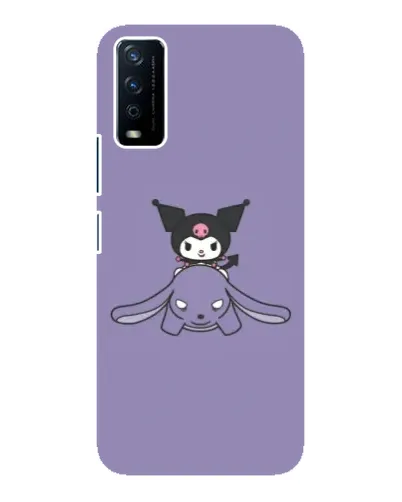 Чехол для Vivo Y12s с картинкой «Kuromi на лиловом фоне» Чехол для Vivo Y12s с картинкой «Kuromi на лиловом фоне»