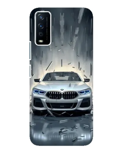 Чохол для Vivo Y12s з картинкою «BMW у світлі фар»