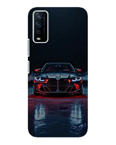 Чохол для Vivo Y12s з картинкою «BMW на мокрій дорозі»