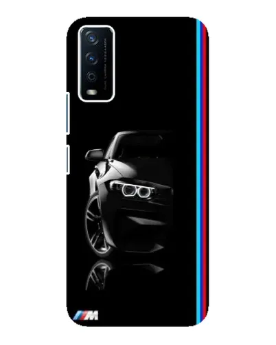 Чохол для Vivo Y12s з картинкою «Силует BMW в темряві»