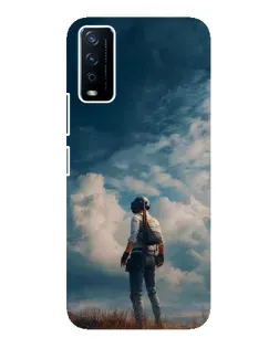 Чохол для Vivo Y12s з картинкою «Герой PUBG на скелі» Чохол для Vivo Y12s з картинкою «Герой PUBG на скелі»