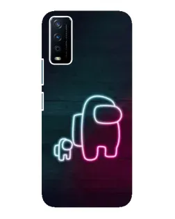 Чехол для Vivo Y12s с картинкой «Among Us неон-арт» Чехол для Vivo Y12s с картинкой «Among Us неон-арт»