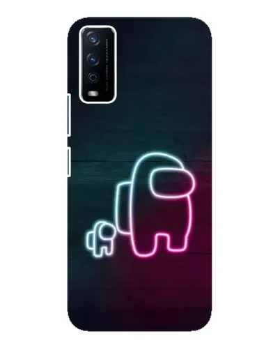 Чехол для Vivo Y12s с картинкой «Among Us неон-арт» Чехол для Vivo Y12s с картинкой «Among Us неон-арт»