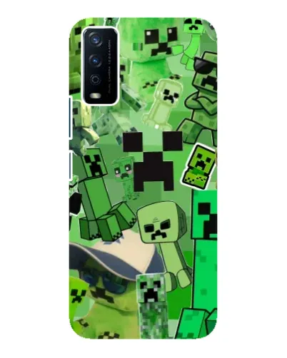 Чохол для Vivo Y12s з картинкою «Кріпери Minecraft» Чохол для Vivo Y12s з картинкою «Кріпери Minecraft»
