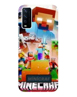 Чохол для Vivo Y12s з картинкою «Minecraft герої гри»