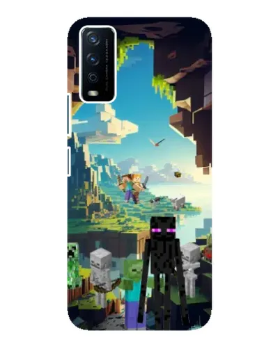 Чохол для Vivo Y12s з картинкою «Ендермен у лісі» Чохол для Vivo Y12s з картинкою «Ендермен у лісі»