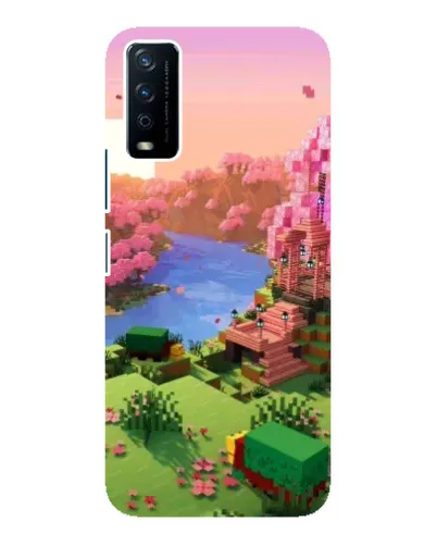 Чохол для Vivo Y12s з картинкою «Рожеве дерево Minecraft» Чохол для Vivo Y12s з картинкою «Рожеве дерево Minecraft»