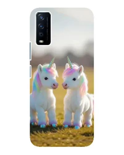 Чохол для Vivo Y12s з картинкою «Пара єдинорогів» Чохол для Vivo Y12s з картинкою «Пара єдинорогів»